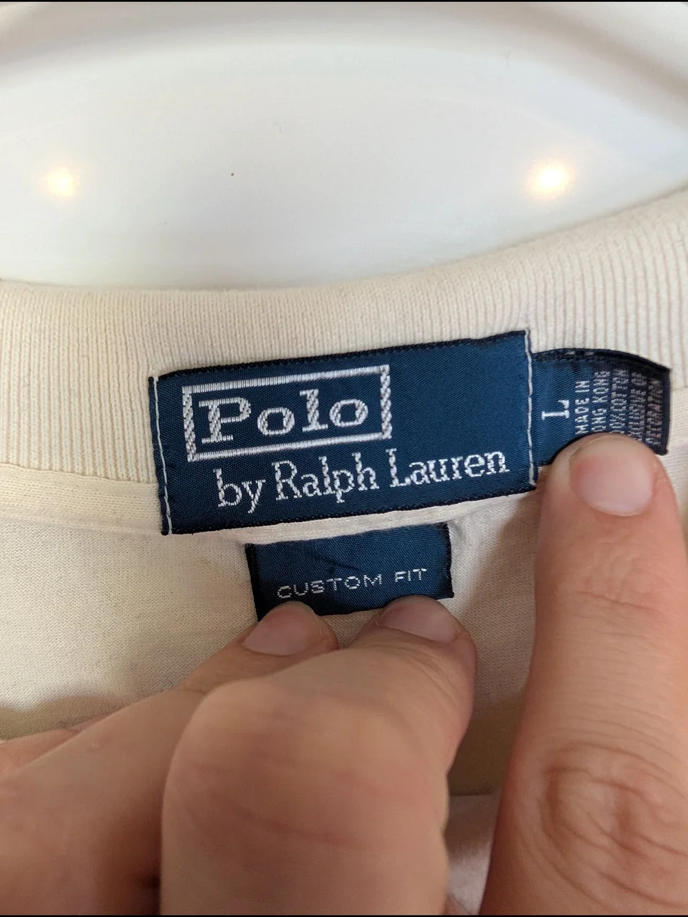 Polo by Ralph Lauren Men's Cream Short-Sleeve Polo Shirt